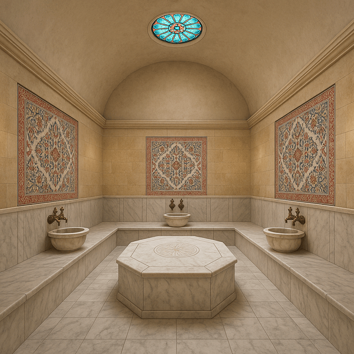 müstakil ev hamamı , villa hamamı , hamam ısıtma