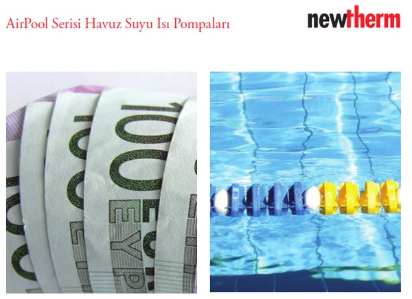 su yada hava kaynaklı ısı pompları ile havuz suyu ısıtılması mümkündür.
