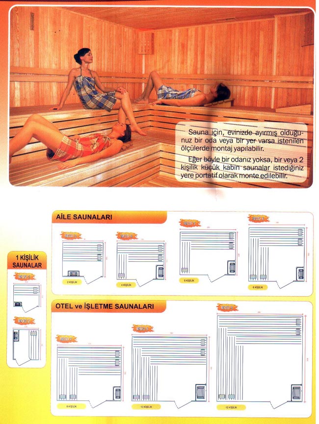 sauna modelleri , izmir sauna modelleri 